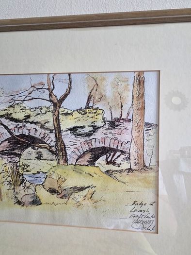 "Bridge at Laragh" Watercolour by Michael Walsh - Signed and dated