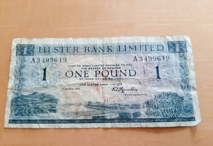 Ulster Bank note 1976