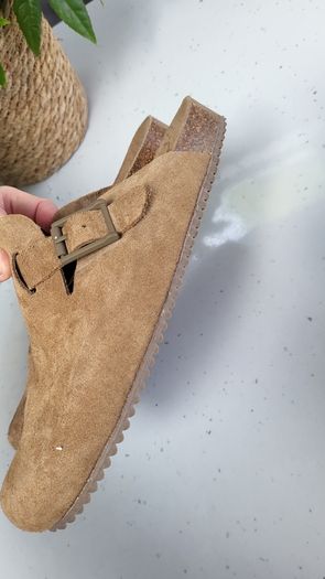 ZARA Birkenstock style Boston suede slip on Sz 39 (Fit 6-6.5 UK)