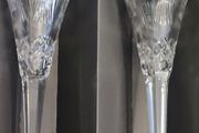 Waterford Crystal Millennium \"Prosperity\" Toasting Champagne Flutes Pair in Box