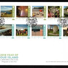 2018 Isle of Man Year of Our Island Commemorative Stamps First Day Cover (FDC)