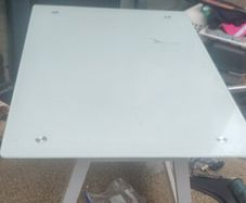 glass desk