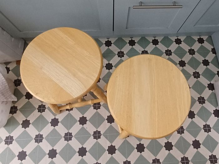 Solid wood stools