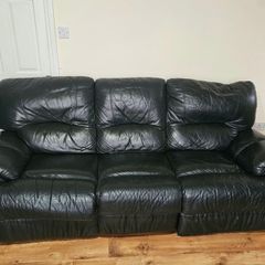 Leather sofas 3 seater and 1 seater