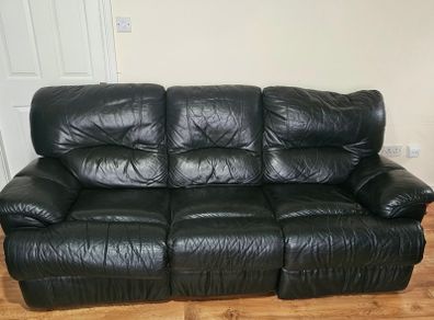 Leather sofas 3 seater and 1 seater