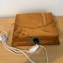 Vintage framed plaster nativity scene light box c1960 Image 5