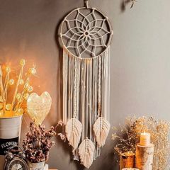Dream Catchers for Bedroom-Macrame Woven Wall Hanging Handmade Dreamcatcher with Tassel (MULTIPLE STYLES)