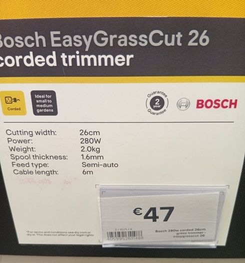 Bosch EasyGrassCut Trimmer 3months old