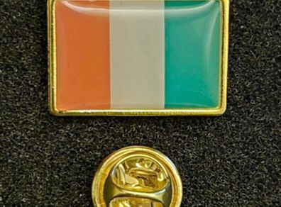 Irish flag ,  pin back badge.