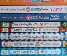 Books set: Diary of Wimpy kids and Dork diaries