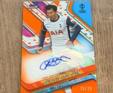 2024 Topps Finest Heung-Min Son Auto 25/25 Orange Tottenham