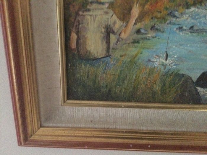 Art - Oil on Board ( Marie Wright) ( Reduced )
