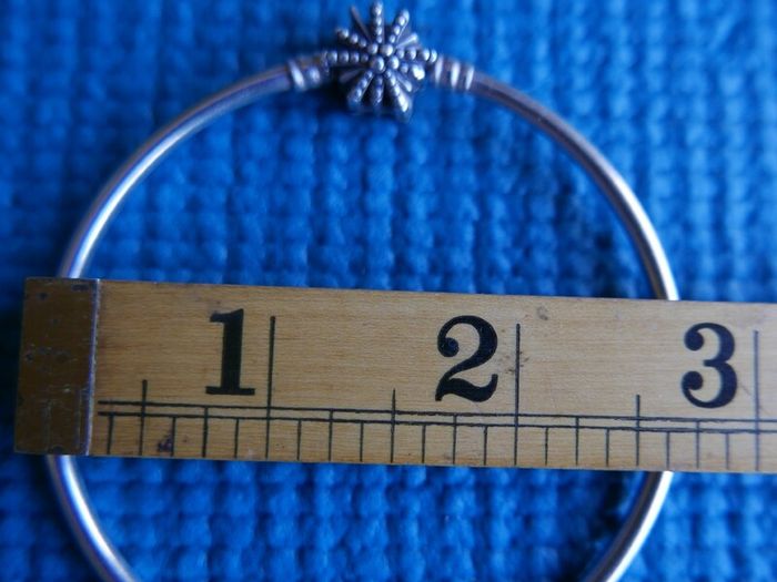 Genuine Pandora Sterling Silver 925  Limited Edition Firework Snowflake Christmas Bangle 10,8g