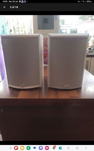 High End Miller & Kreisel Sound (M&K)  Surround-55 MK11 Dipole Speakers white