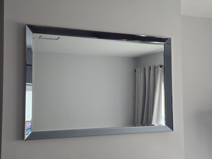 Large Smoked Wall Mirror
