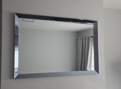 Large Smoked Wall Mirror