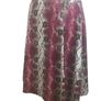 Savida Pink Animal Print Pleather A Line Knee Length Skirt /pockets L Uk  16 Including Post Image 3