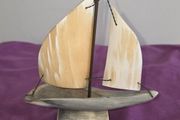 Vintage Sailing Boat made from Horn