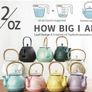 Toptier Japanese Cast Iron Teapot with Stainless Steel Tea Infuser, Durable Cast Iron Kettle Set, Retro Design Tea Kettle Coated with Full Enameled Interior 32 oz / 950 ml MULTIPLE COLOURS AVAILABLE, SEE PHOTOS (FREE POSTAGE) Image 5