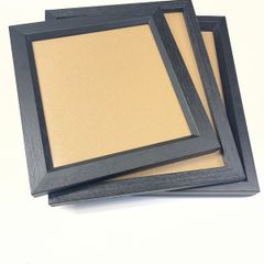 3 x Black Wooden Picture Frames