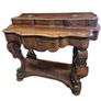 victorian mahogany serpentine console table Image 6