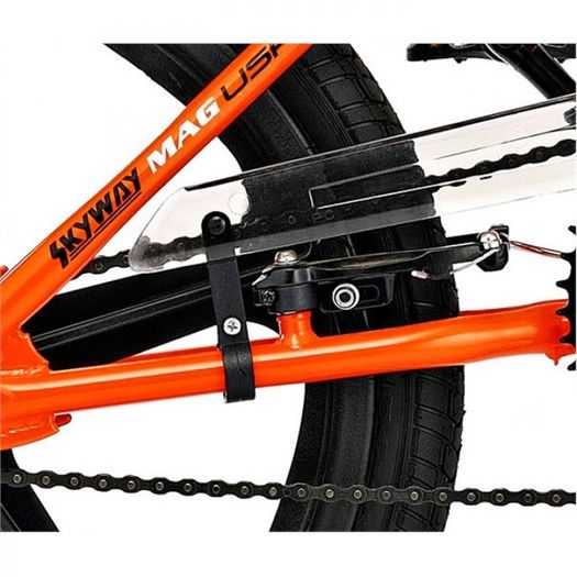 11" Rooster BIG DADDY, 20" Spoked Wheel, Neon Orange/Black