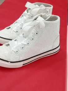 Dunnes Stores, girls sequin roll top trainers, Size 13