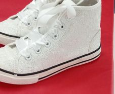Dunnes Stores, girls sequin roll top trainers, Size 13