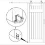 2 set of 6.6FT Sliding Rail Barn Door Hardware Kit, 200cm Image 3