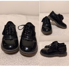 Black Patent Brogue Shoes