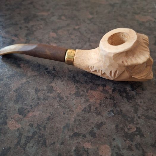 wooden pipe handmade