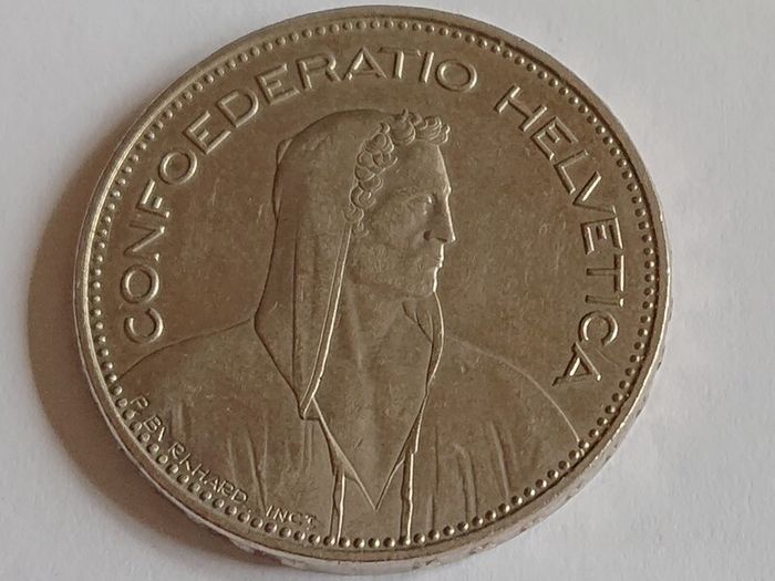 1999 Swiss 5 Francs Coin