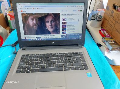 HP 14 inch Laptop, silver, Model 14-ac11na, Intel Pentium CPU 3825U, 1.9GHz, 2 GB Ram, 500GB HDD, Windows 10, Microsoft Edge, Chrome