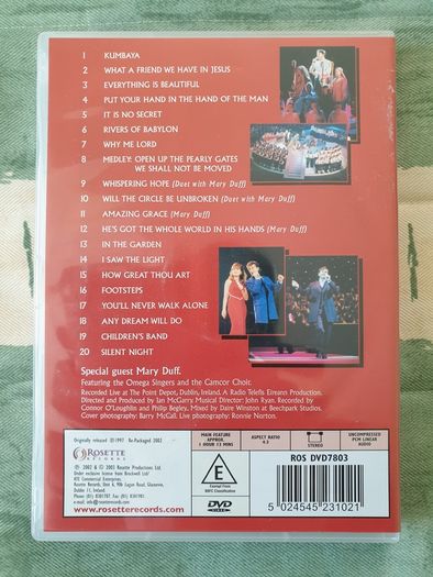 Daniel O'Donnell DVD The Gospel Show Live Mary Duff