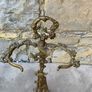 Antique Art Nouveau Brass Hunting Stand. Image 4