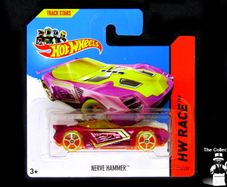 Hot Wheels Nerve Hammer Pink And Yellow Hot Wheels 2014 Mattel Diecast HW Race 176/250 Brand New Factory Sealed