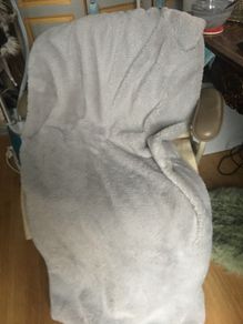 Grey bed throw , 128x178cm