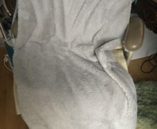 Grey bed throw , 128x178cm