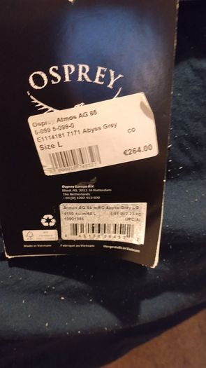 Osprey Athmos 65 Ruck Sack
