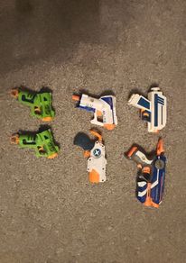 Nerf collection 6 guns