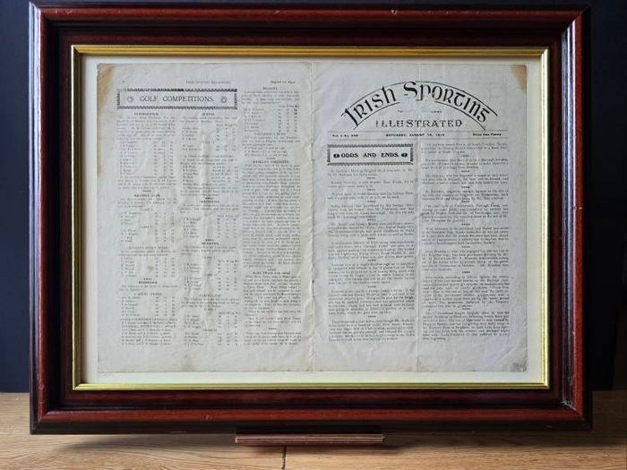 Original 1912 Irish Sporting Illustrated  Golf Competitions Dublin Golf Clubs