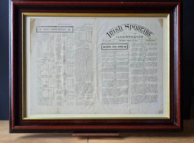 Original 1912 Irish Sporting Illustrated  Golf Competitions Dublin Golf Clubs