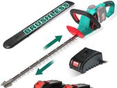 BRAND NEW 36V Brushless Cordless Hedge Trimmer Batteries Dual Action Pruning Saw