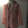 Pink Showerproof jacket with hood. Size 10/12. New Image 4