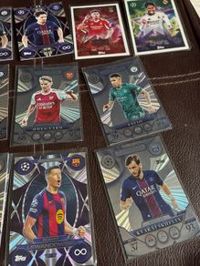 Topps UEFA Match Attax 2024/25 Cards  Infinity Inserts & Platinum Pulls (Mbappe, Haaland, Saka