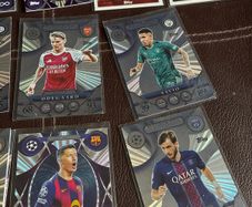 Topps UEFA Match Attax 2024/25 Cards  Infinity Inserts & Platinum Pulls (Mbappe, Haaland, Saka
