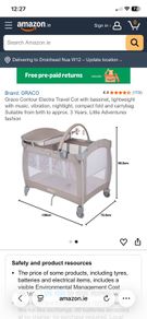 baby travel cot