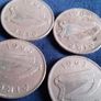 Irish Sixpence coins. Image 4
