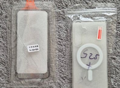 Samsung S25 + cover.