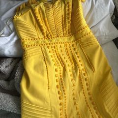 Karen Millen vibrant yellow dress